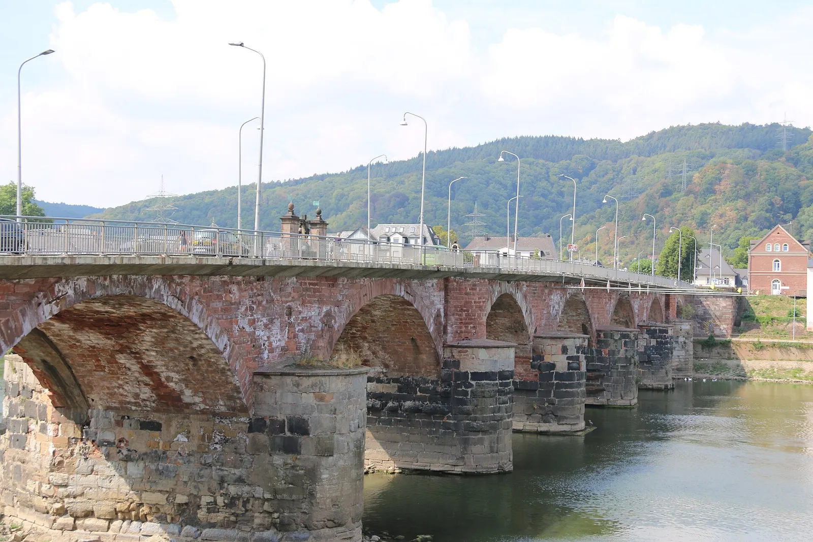 Römerbrücke über die Mosel in Trier